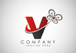 Letter V drone logo design vector template. Drone technology logo sign symbol
