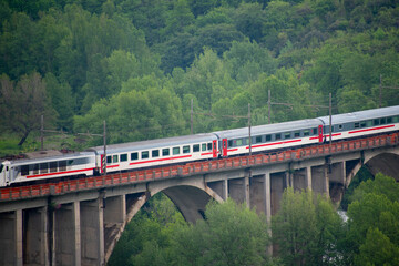 Canvas Print - Railway in Campania Region - Italy