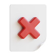 © gariebaldy - 3d icon rejected illustration with isolated design