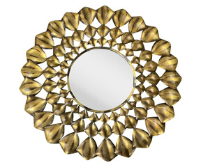 Image of Classic Vintage Sunburst Circle Mirror