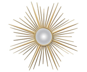 Image of Classic Vintage Sunburst Circle Mirror