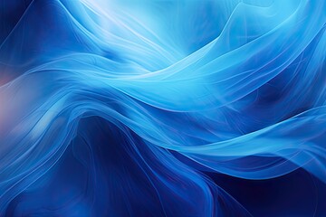 Silken Elegance: Blue Light Abstract Technology Background with Beautiful Digital Art