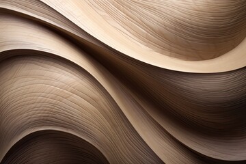 Timber Twirl: Captivating Curved Wood Wall Texture Background