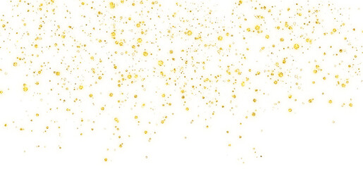 Wall Mural - elegance gold sparkles on an isolated transparent background
