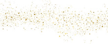 Beautiful Gold Sparkles On An Transparent Background