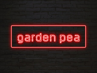 Wall Mural - garden pea のネオン文字