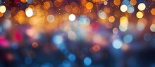 Abstract Blur Of Christmas Festivity An Image Of A Joyful And Bokeh Filled Night Light Background