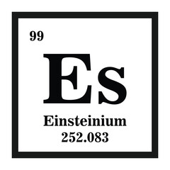 Poster - einsteinium icon vector