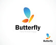 © BARKAH 06 - Butterfly logo. Luxury line logotype design. Universal premium butterfly symbol logotype. technology