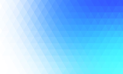 Sticker - Blue Light Polygonal Low Poly Triangle Mosaic Pattern Polygon Crystal Background 