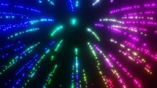 4k. Bright New Year's Fireworks 2025. Beautiful New Year's Eve. Glowing Loop Charismas Bokeh. Holiday Day Christmas. Beautiful Bright Color Spot Show. Eve New Year's Holiday. National Festival Sky