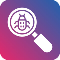 Vector Design Bug Search Icon Style