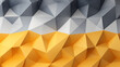 Low Poly Triangle Mosaic in Contrasting Yellow