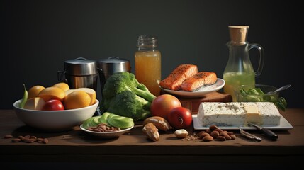 Wall Mural - fitness food