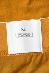 fabric composition label