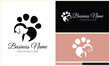 dog cat love paw template