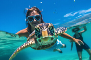 Swim snorkel reef underwater tropical summer ocean sea blue undersea water