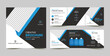 corporate, business, profile square trifold brochure template design 