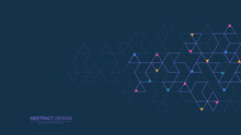 Minimalistic Vector Texture With Triangles Pattern. Creative Idea Of Modern Design With Abstract Geometric Background