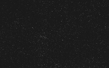 Night Starry Sky With Stars And Planets Suitable As Background. White Dust Isolated On Black Background.
