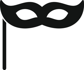 Wall Mural - Anonymous eyes mask icon simple vector. Avatar face. Work office job