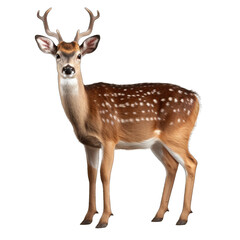 Wall Mural - Deer isolated on transparent background generative ai