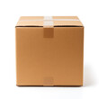 © Caroline - Square cardboard box on white background