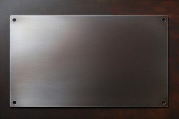 metal plate with copy space
