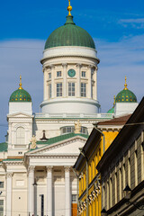 Sticker - Helsinki, Finland, City center in wintertime