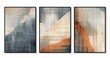 AI generated illustration of a variety of three abstract vibrant painting designs