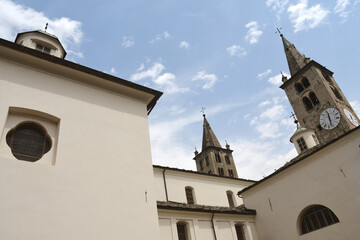 Wall Mural - The cathedral of Santa Maria Assunta is the main place of worship and with the Collegiate Church of Sant'Orso a symbol of sacred art in the Aosta Valley.