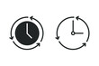 Time recycle icon. Illustration vector