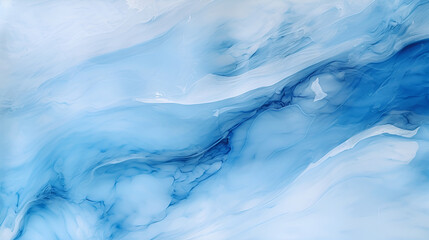 Wall Mural - Abstract blue background with marble paint texture