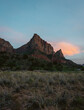 Zion National Park The Watchman at dusk