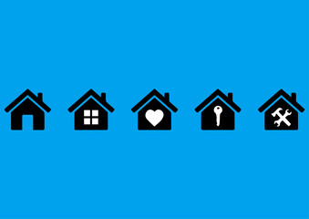 vector house, nest, web icon design