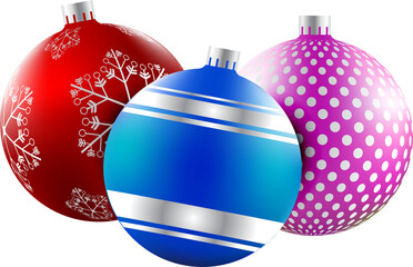 Poster - Christmas balls template 