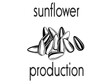 sunflower seeds production black and white poster
