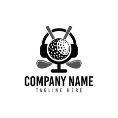  Golf Podcast Logo | Broadcast Golf Logo Design Inspiration