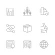 © motorama - Set line icons of supply chain