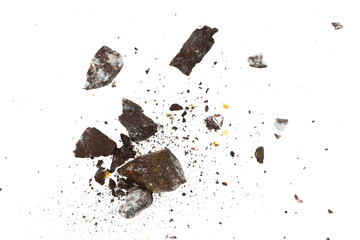 Poster - explosion of rock with particle