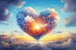 fantasy valentine's day heart love postcard, poster, art
