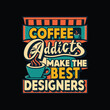 © soniasonySB - Retro coffee typography vector colorful custom design art