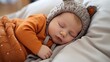 © Suleyman - Adorable newborn resting on the bed at home