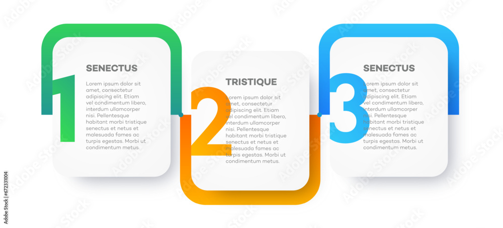 Infographic template frame vector timeline process 3 option or step ...