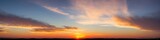 Fototapeta Zachód słońca - Beautiful atmospheric dramatic clouds in the evening at sunset.. Generative AI.
