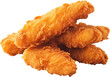 Delicious Tasty crispy fried Chicken strips, Hot Chicken Tenders, PNG, Transparent, isolate.