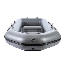Gray Inflatable Boat, Png File Of Isolated Cutout Object On Transparent Background