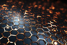  3D Rendered Graphene Structure.