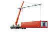Prefabricated Component Lifting Crane on Transparent Background