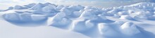 Sweeping Snow Drifts Under Blue Sky
